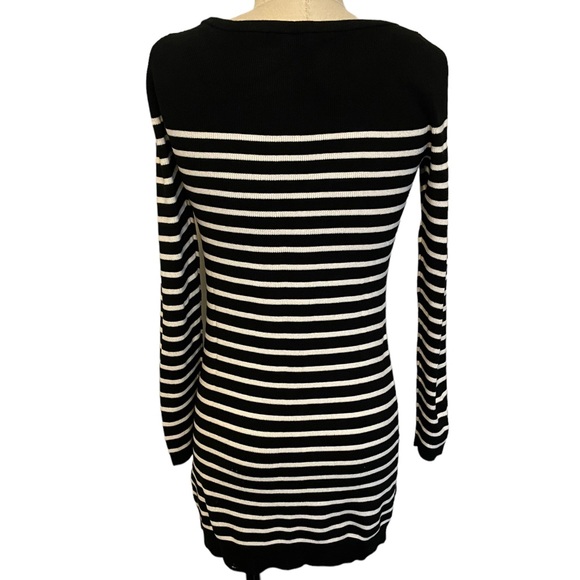 WHBM Striped Crew Neck Tunic Sweater Size XS - Picture 3 of 6
